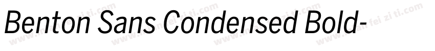 Benton Sans Condensed Bold字体转换
